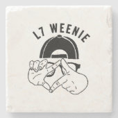 L7 Weenie Stenen Onderzetter (Voorkant)