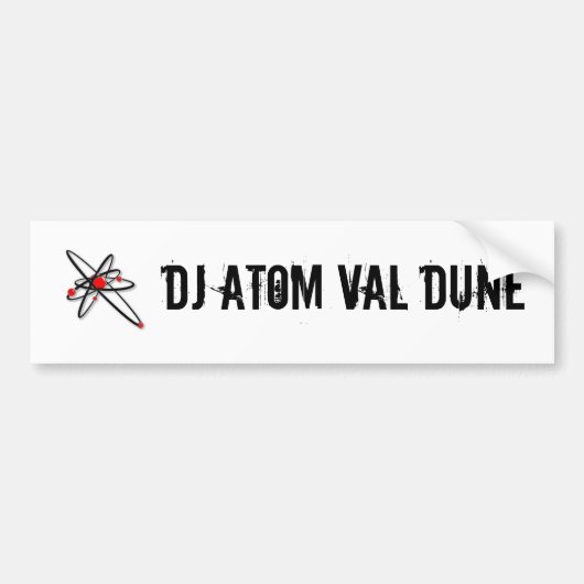 l_1696749d77044b92888ad447f8b0e700, dj atom val... bumpersticker (Voorkant)