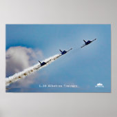 L-39 Albatros trainer straaljagers boven Higgins L Poster (Voorkant)