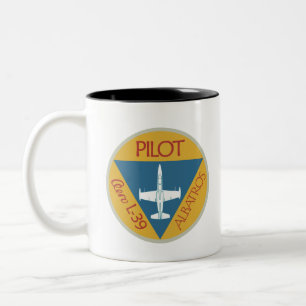 L-39 Pilot Tweekleurige Koffiemok