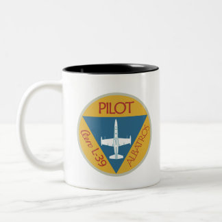 L-39 Pilot Tweekleurige Koffiemok