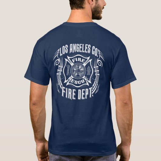 L.A. Co. F.D. Tribaal ontwerp T-shirt (Achterkant)