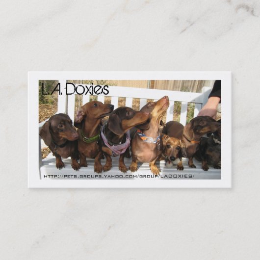 L.A.Doxies [Napoleon] Visitekaartje (Voorkant)