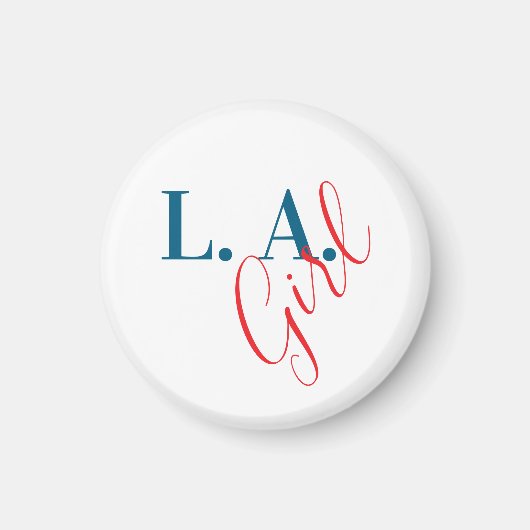L. A. Girl Los Angeles Modern Minimalist Plain Magneet (Voorkant)