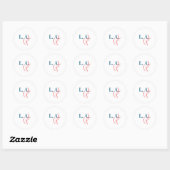 L. A. Girl Los Angeles Modern Minimalist Plain Ronde Sticker (Vel)