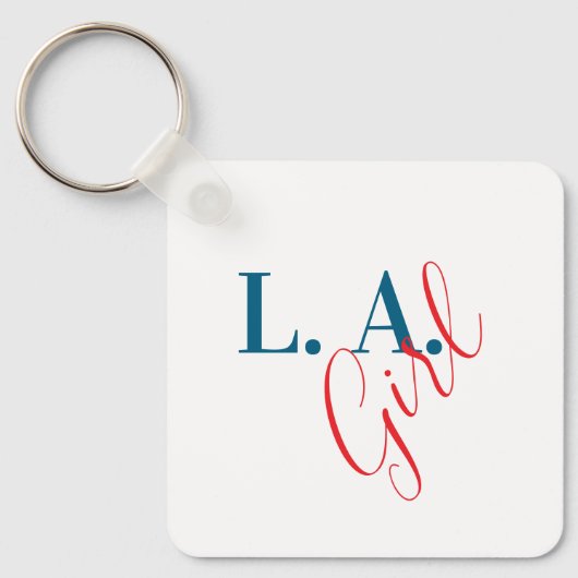 L. A. Girl Los Angeles Modern Minimalist Plain Sleutelhanger (Voorkant)