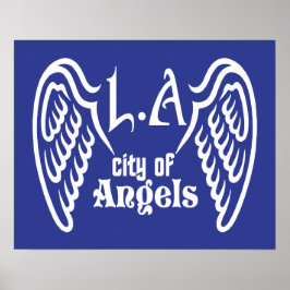 L.A. het poster van de de douanekleur van Wings