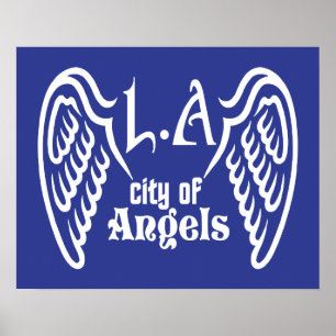 L.A. het poster van de de douanekleur van Wings
