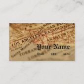 L.A. Pistolen Visitekaartje (Achterkant)