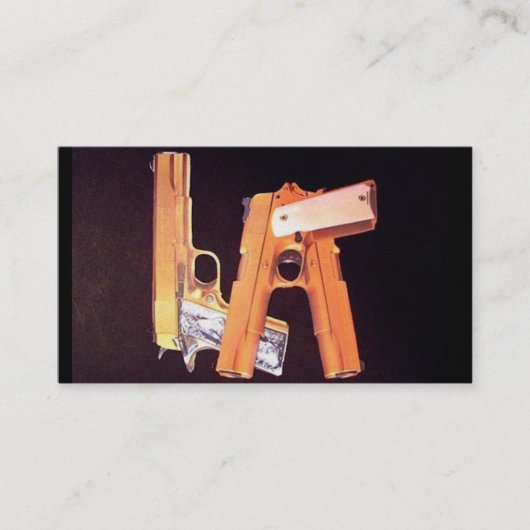 L.A. Pistolen Visitekaartje (Voorkant)