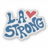 L.A. Strong, Californië Wildfire ondersteuning Sticker (Voorkant)