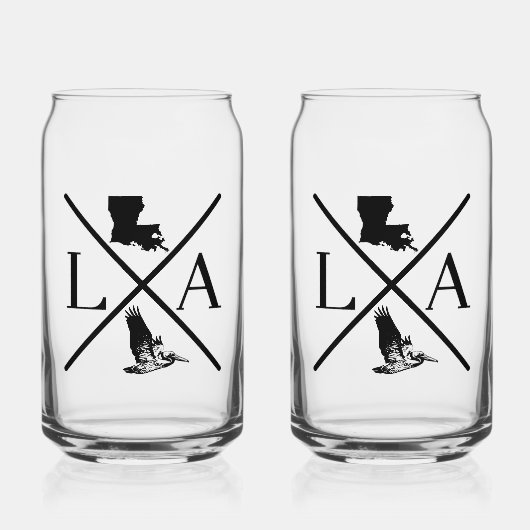 L.A.X 16 oz. glazen blik (Voorkant)