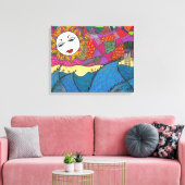 L.A. Zonsondergang ~ Giclee Canvas Print (Insitu (Woonkamer))