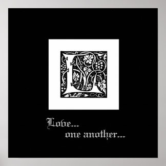 "L" Afdrukken Poster