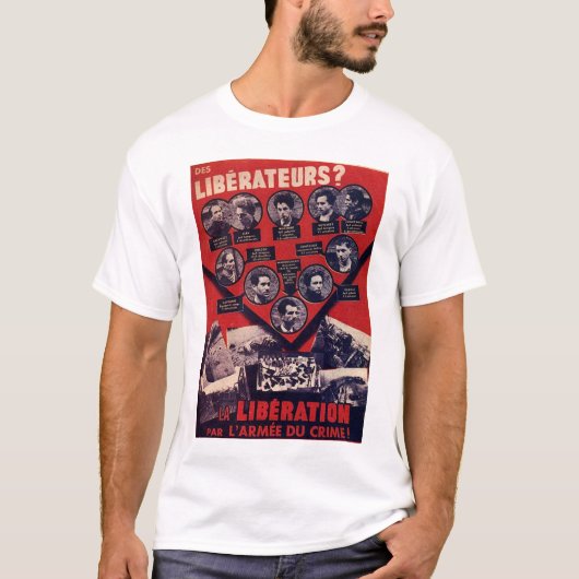 l ' affiche rouge t-shirt (Voorkant)