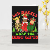 L&d Labor And Delivery Nurses Wrap The Baby Gi Kaart (Gele Bloem)