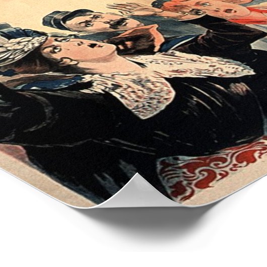 L' Ange Du Faubourg  Frans Adverteren Poster (Hoek)