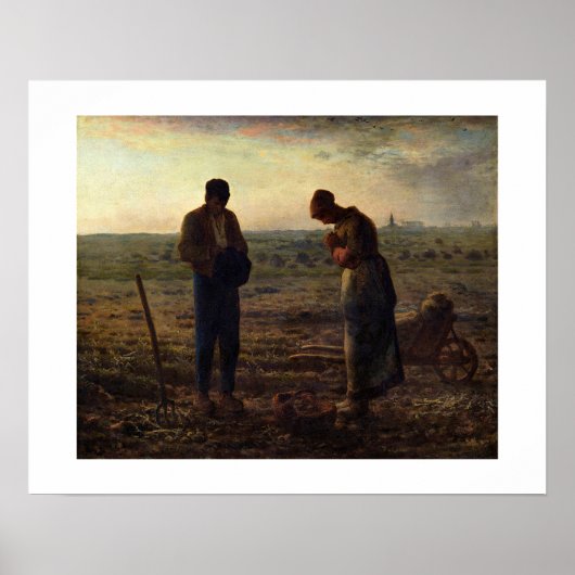 L’Angélus (Het Angelus) – Jean-François Millet Poster (Voorkant)