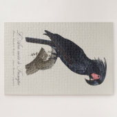 L' Ara Noir a Trompe / Palm Cockato Legpuzzel (Horizontaal)
