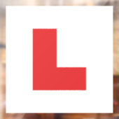 L Bord - Leerstuurprogramma rood 7-inch auto Raamsticker (Vel 2)