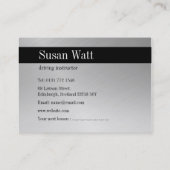 L Bord zwarte bestuurder Visitekaartje (Achterkant)