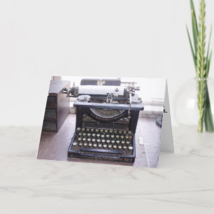 "L.C. Smith & Bros. Typwriter" Birthday Card Kaart