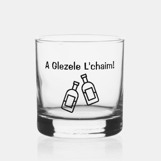 L’Chaim – Jiddisch ontwerp Whisky Glas