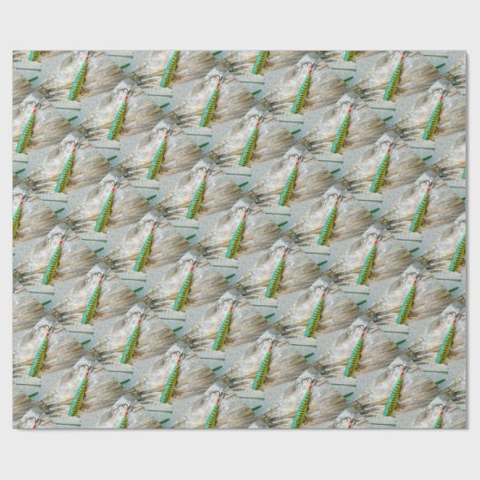 L Cooper Goo Eyes Antiek Vist Lure Cadeaupapier (Vlak)