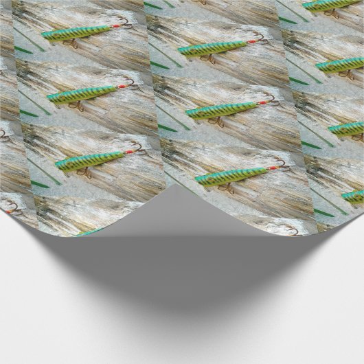 L Cooper Goo Eyes Antiek Vist Lure Cadeaupapier (Hoek)