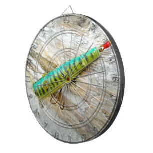 L Cooper Goo Eyes Antiek Vist Lure Dartbord