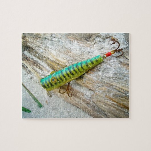 L Cooper Goo Eyes Antiek Vist Lure Legpuzzel (Horizontaal)