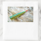L Cooper Goo Eyes Antiek Vist Lure Rechthoekige Sticker (Tas)