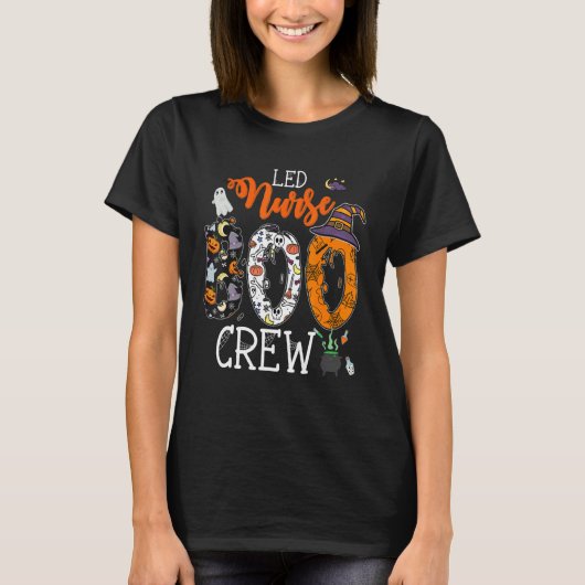 L&D Nurse Boo Crew Halloween Labor & Delivery Nurs T-shirt (Voorkant)