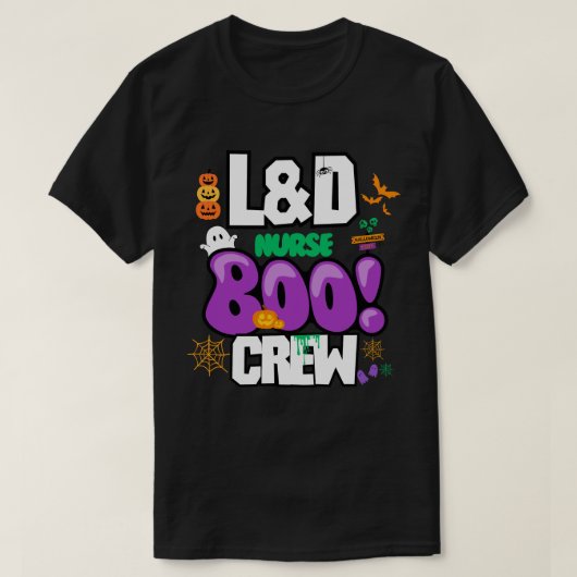 L&D Nurse Boo Crew - Halloween T-shirt (Design voorkant)
