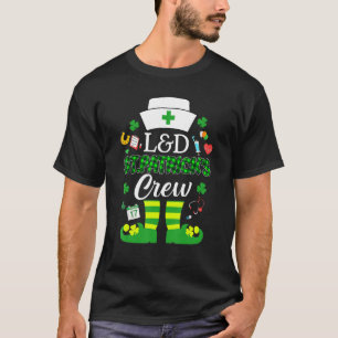 L&d St Patricks Nurse Crew St Patrick Day Leprecha T-shirt
