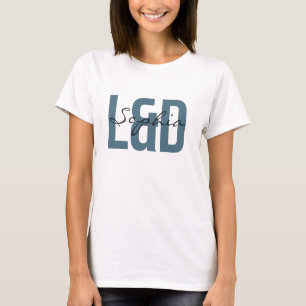 L&D-verpleegkundige Gepersonaliseerde naam vet typ T-shirt