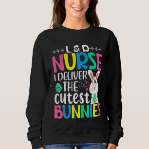 L&D Verpleegster Ik lever de Cuties Bunnies Paasei Trui