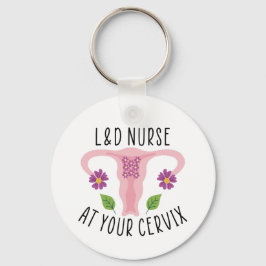 L&D-verpleegsters bij uw Cervix-, arbeids- en leve Sleutelhanger