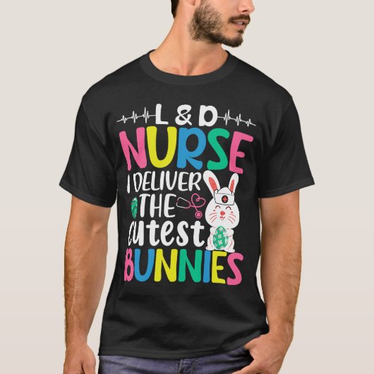 L D Zuster Bunny Easter Dress voor vrouwen T-shirt (Voorkant)
