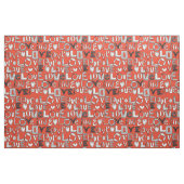 l de LOVE rood Stof (Fat Quarter)