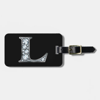 L "Diamond Bling" Bagage Label