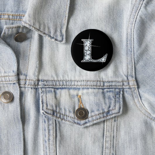 "L" Diamond Bling Button (In situ)