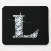 L "Diamond Bling" Print Mousepad Muismat (Voorkant)