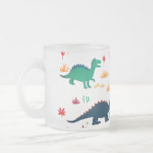 l Dinosaurs Pattern  Matglas Koffiemok (Links)