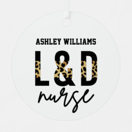 L en D Arbeidsvoorziening Zonnekkaasluipaard Afdru Metalen Ornament