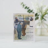 L Escarmouche, 1893 Franse Vintage Poster Briefkaart (Staand voorkant)