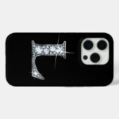 L Faux Diamond Monogram Case-Mate iPhone Case (Achterkant (horizontaal))