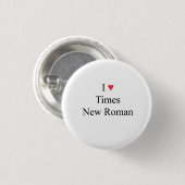 l hart Times New Roman Ronde Button 3,2 Cm (Voorkant /achterkant)
