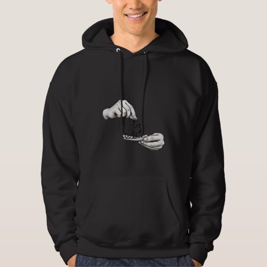 L hoodie Muziek in beweging 🎵 (Voorkant)