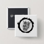 l.i.t. hamlet/R&G vierkante knop Button 5,1 Cm (Voorkant /achterkant)